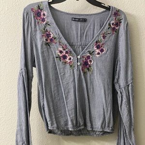 Abercrombie & Fitch Medium Embroidered Shirt